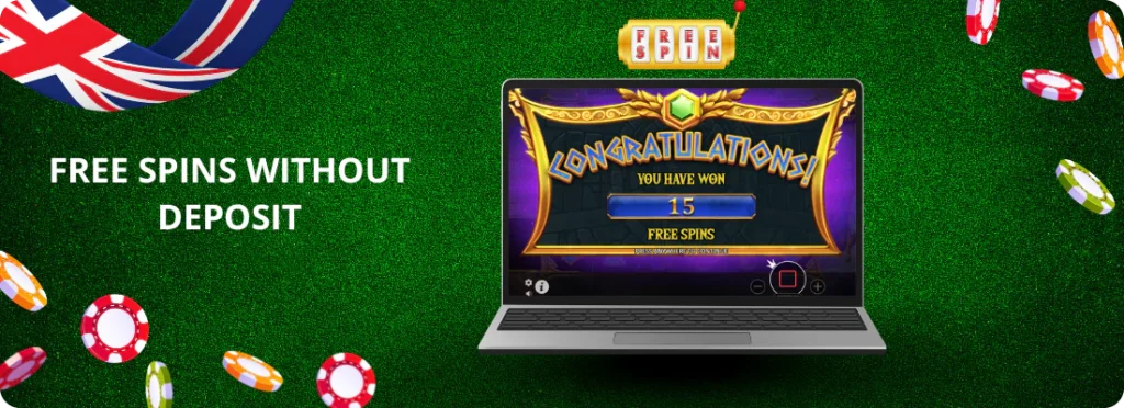 No deposit free spins for playing at a casino