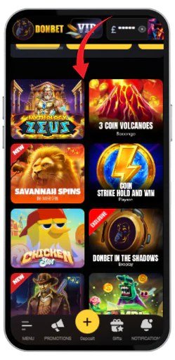 Start playing games with a bonus